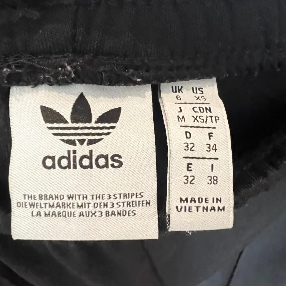 Adidas Three Stripe Track Pants- Women's US Size XS- Black and White - Picture 6 of 14